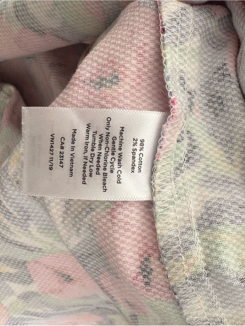 Talbots Floral Sheath Dress Pink Blue Sleeveless Stretch Size 10 - Picture 3 of 6